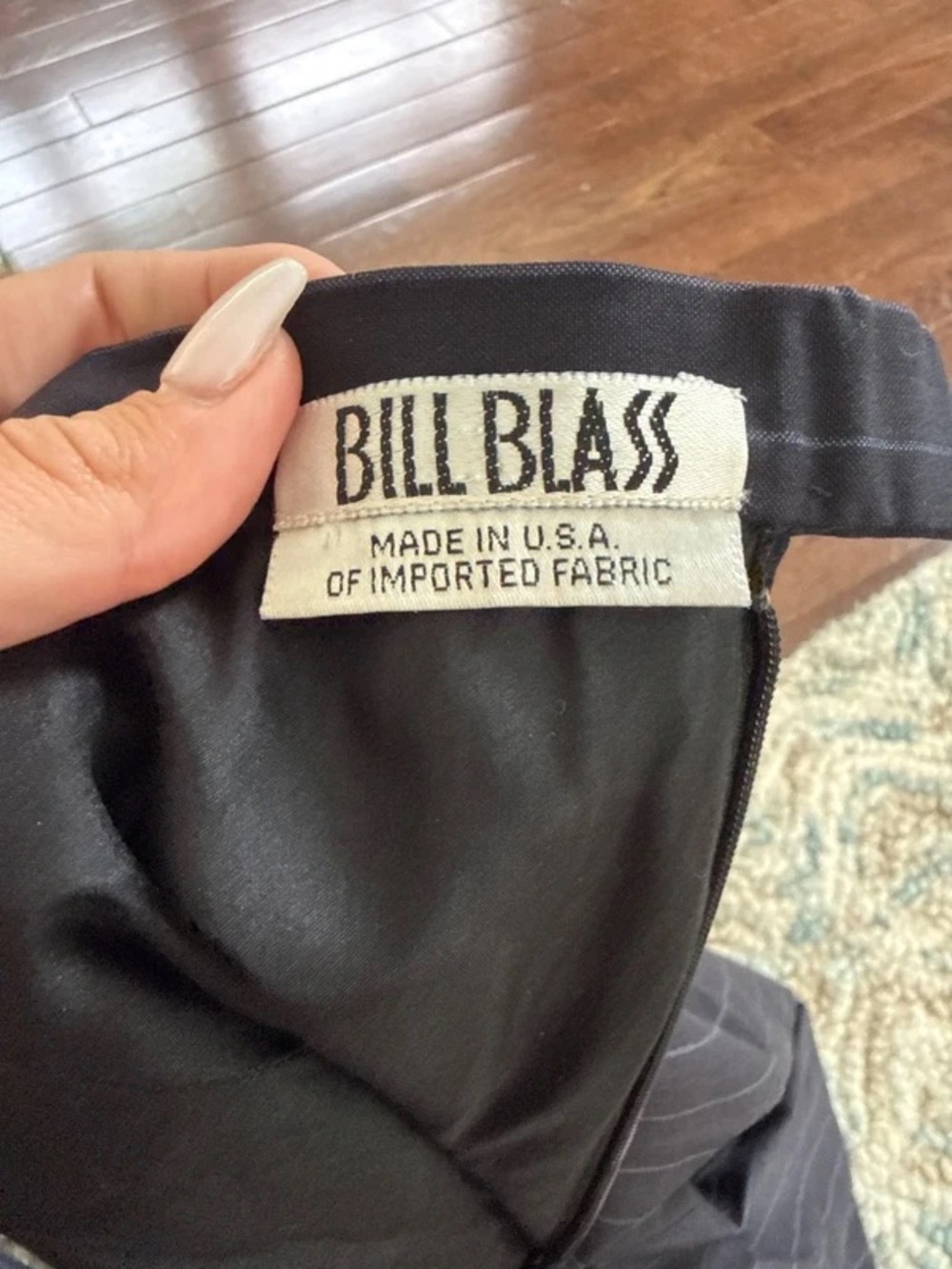 Vintage Bill Blass Pinstripe Trousers - Picture 2 of 2